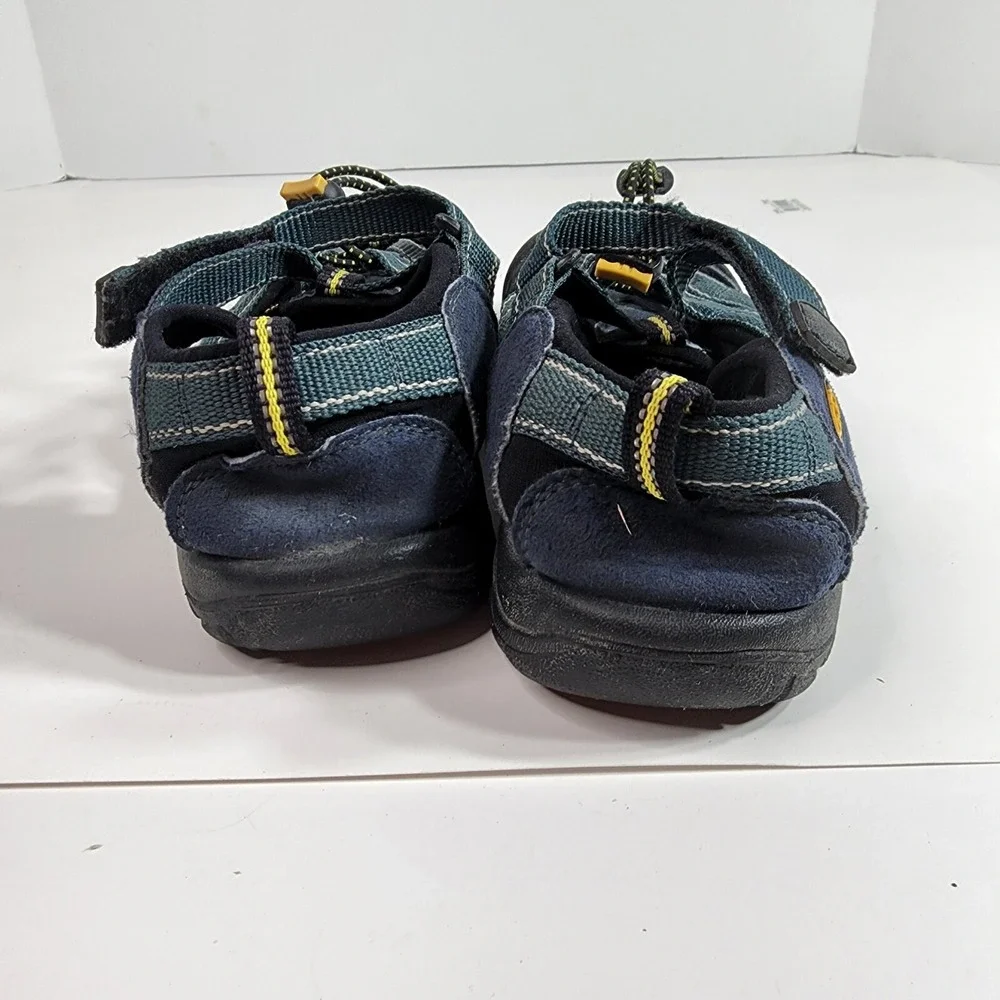 KEEN Newport H2 Outdoor Hiking Sandal Boys Size 4 1006557 Blue Gray Yellow